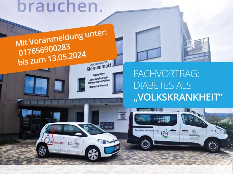 Fachvortrag von Dr. med. Bastian Mizera aus der Winkelwaldklinik zum Thema "Diabetes als Volkskrankheit".